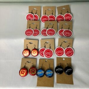 Bottle Cap Handmade Earrings Wholesale Lot